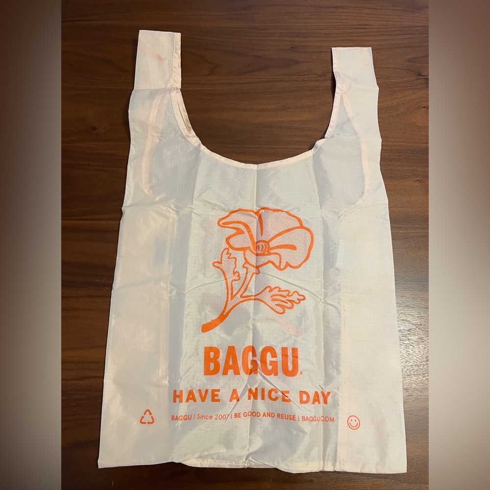 Baggu Standard Reusable Bag in Thank You Peony (California Exclusive)